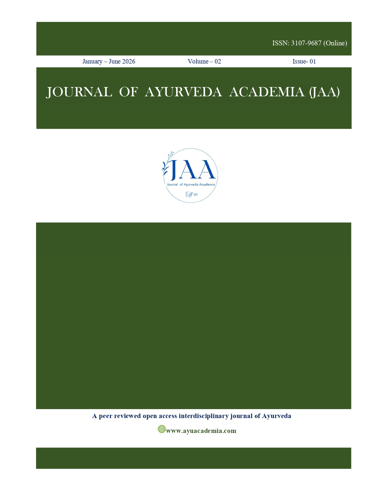 					View Vol. 2 No. 1 (January-June) (2026): JAA
				